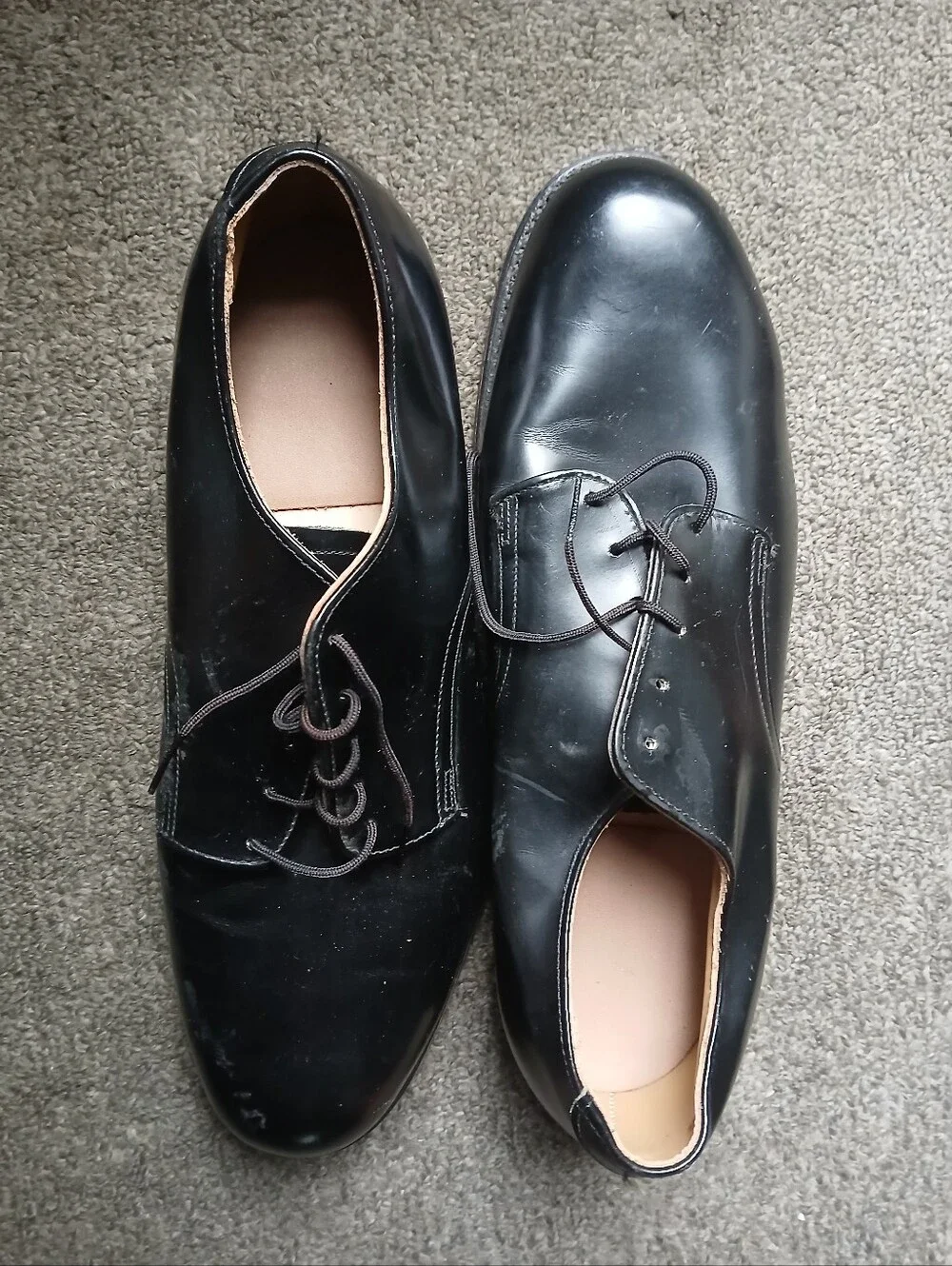 Vulcan Men's Black Lace-Up Dress Shoes Size 9.5 See Photos Please.